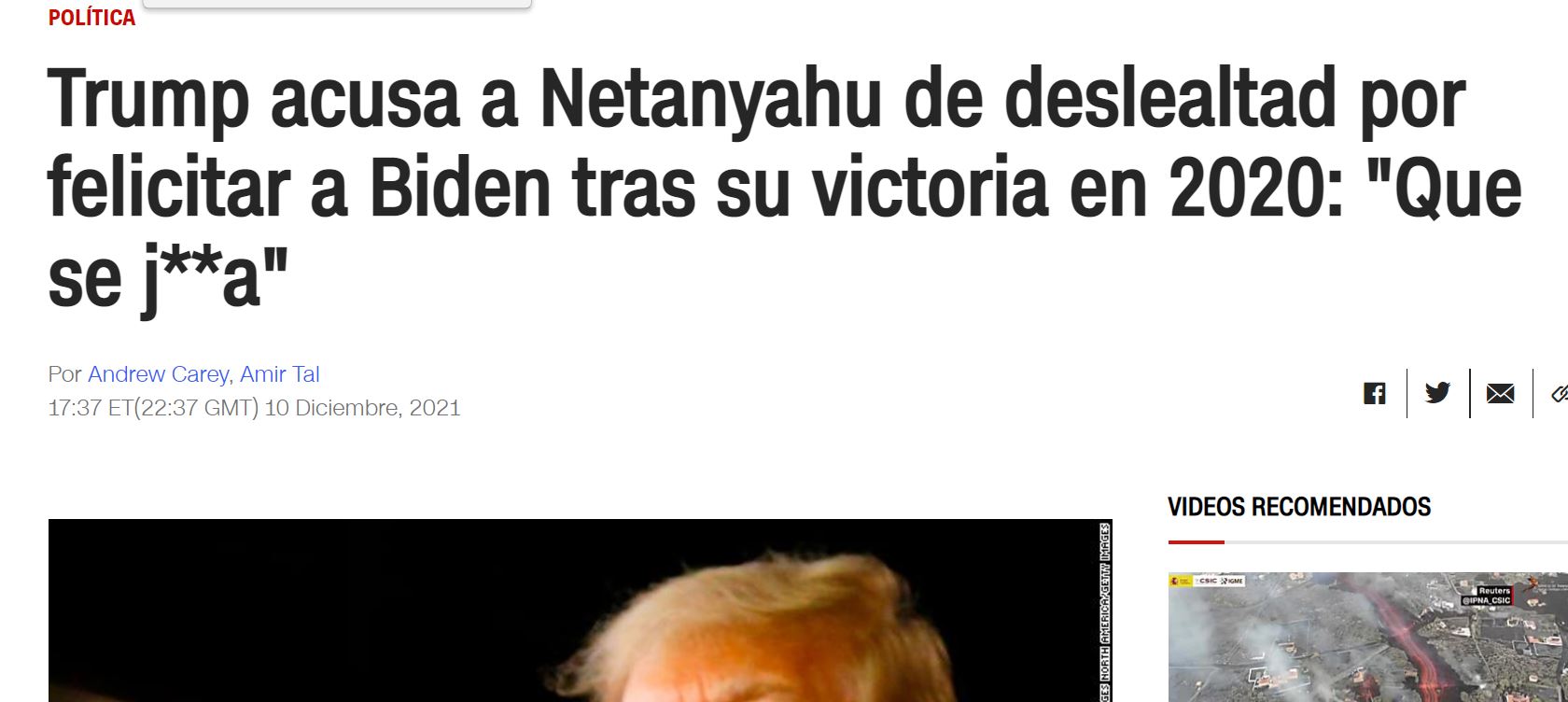 טראמפ נתניהו CNN ספרדית